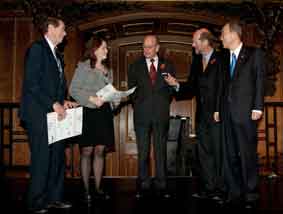 BIC reps receive certificatesfrom Prince Philip and SG