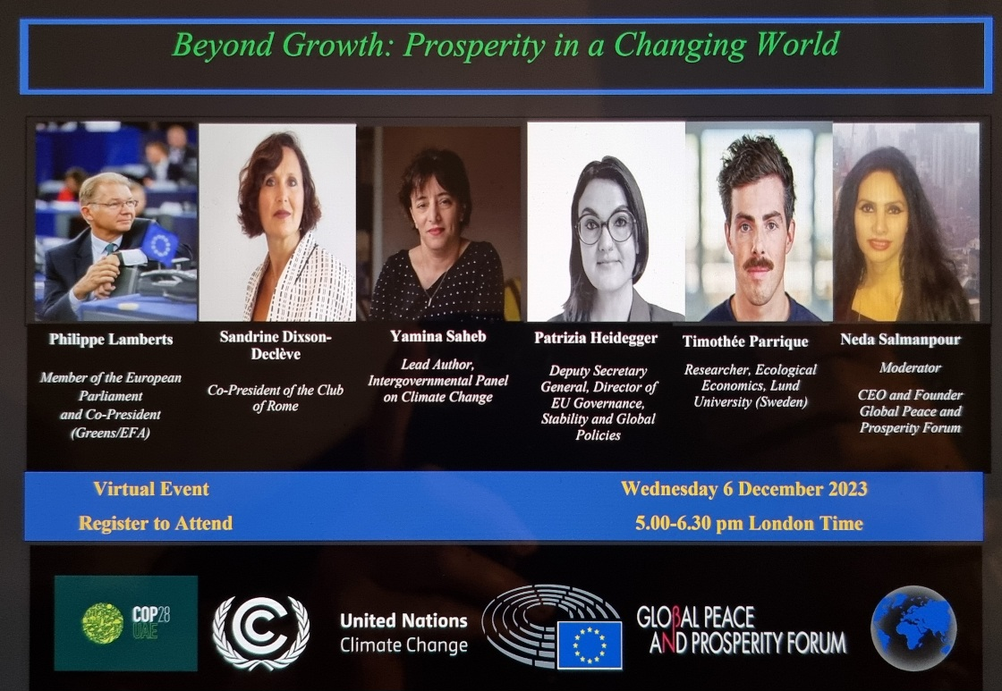 Beyond Growth: Prosperity in a Changing World