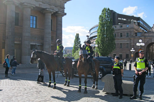 Stockholm mounted police